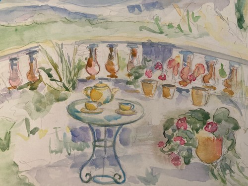 Dessin aquarelle papier fleurs - dessin,