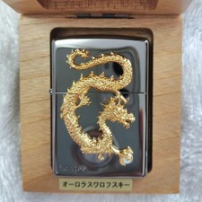 Zippo Item Limited Edition Zippo Lighter Dragon Stone Metal Aurora with Serial N