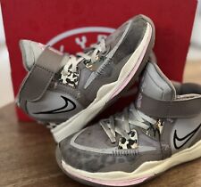 Nike Kyrie 5 Infinity Youth PS Size 12c Leopard Camo - Easy StrapOn Toddler Boys