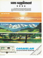 Publicité Advertising  088  1975   les vacances Caravelair  caravane