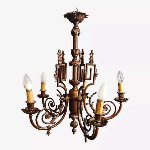 Lustre louis xvi bronze - lustre,