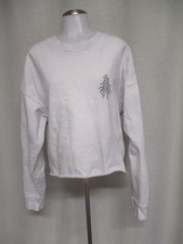 PAX logo white Weed graphic crewneck sweatshirt  pullover  shirt top sz M Unisex