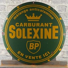 SOLEXINE BP Enamel Sign ø 19.7" (50cm) Nice Retro Garage Oil Vintage Metal Decor