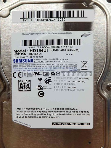 5tb samsung hd154ui 2010 - hd154ui, 2010.02