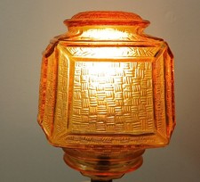 Vintage Mid Century Modern Honey Amber Glass Globe for Wall Lamp,Hanging Light