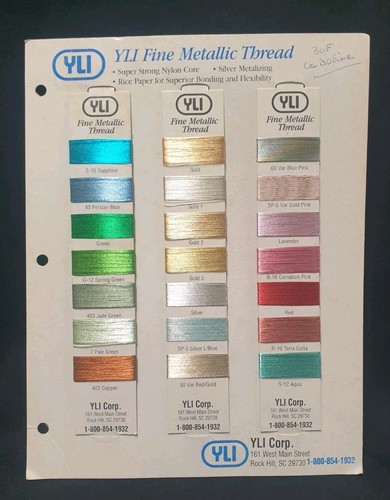 Ancien nuancier fils nylon - nuancier,