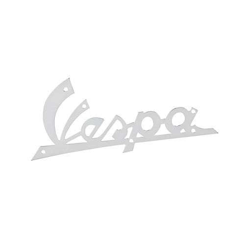 Plaque vespa chromée - "vespa",