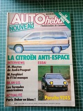 AO104 revue Auto Hebdo 1985 N°503 Citoën U-40 - Porsche 924S - Honda Prélude 2.0