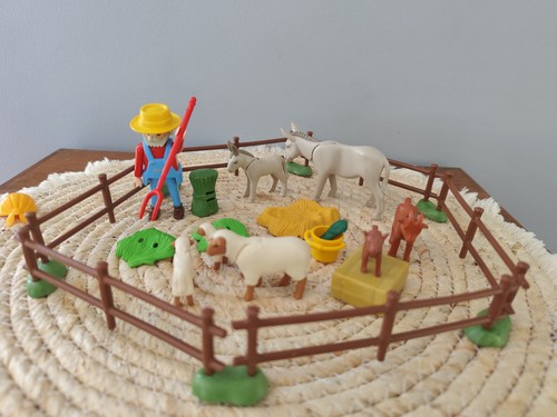 Playmobil farmer with - , animals