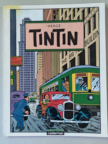 Hergé album poster tintin - hergÉ,