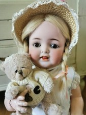Rare ANTIQUE DOLL Character Cuno & Otto Dressel 55CM Antique Bisque Doll 