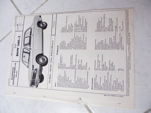 Bmw 1600 1966 catalogue - bmw, 1600-2
