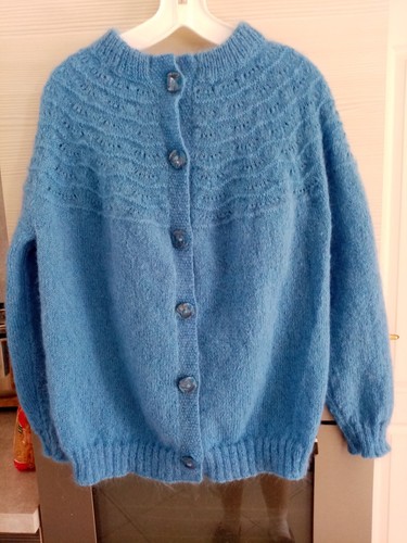 Gilet mohair point fantaisie - gilet,