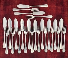 12 Couverts à Poisson Métal