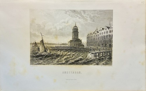 Amsterdam 1858 gravure sur - 1858,