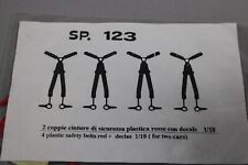ZC2856 1/18 car SP. 123 Sabelt TRW Decals & Seat Belt 4 Point