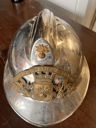 Casque pompiers métal avec - de,