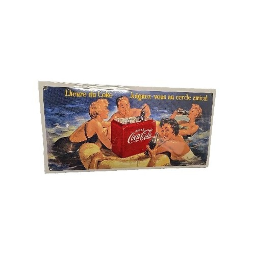 Plaque émaillée pin coca - pin,