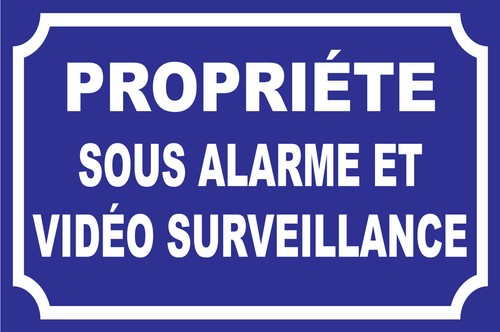 Panneau propriéte sous alarme