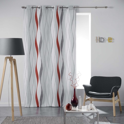 Rideau motif surfaces rétro