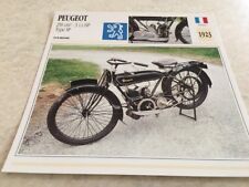 Carte moto Peugeot  250 cm3 3 1/2 hp type SP 1923 collection Atlas motorbike 