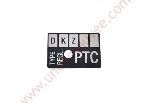 Plaque identification bloc - plaque,