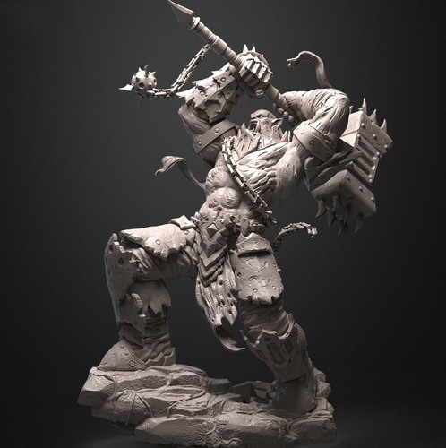 Blackhand wow figurine résine - blackhand,