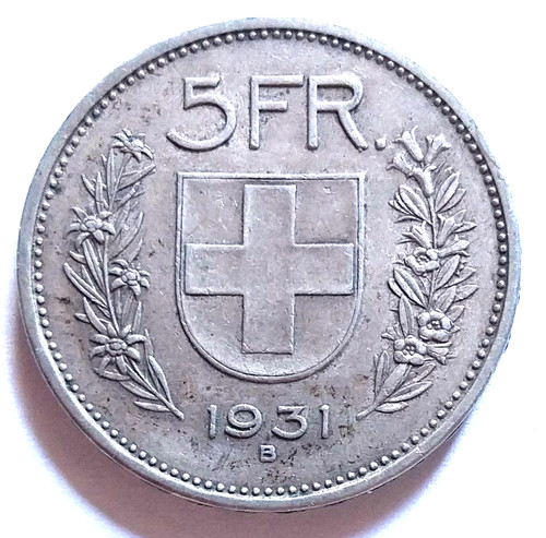 Suisse francs 1931 - 5, b