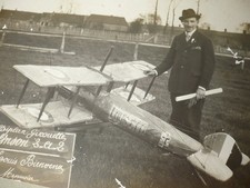 AVIATION AIRCRAFT PHOTO 1920 MODEL BIPLANE WEATHER VANE SALMSON