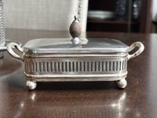 Antique Silver Plate Sardine
