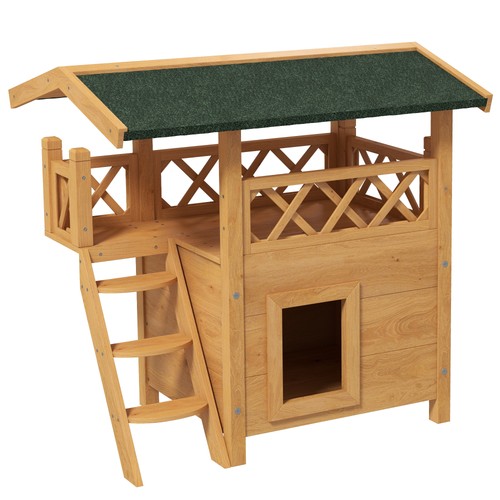 Cabane chat extérieur - cabane,