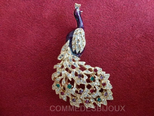 Broche vintage paon - vintage,