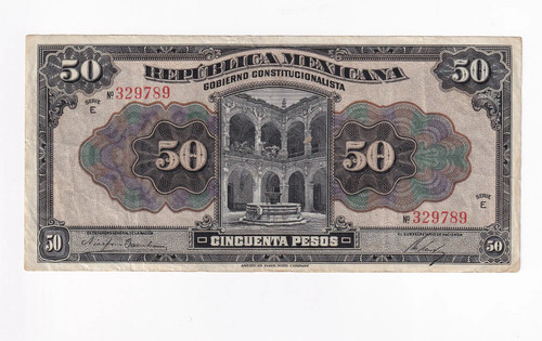 Républica mexicana 1915 - (fr1),