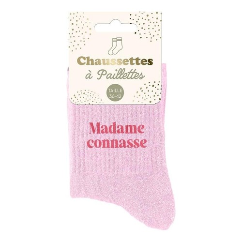 Chaussettes femme rose - chaussettes,