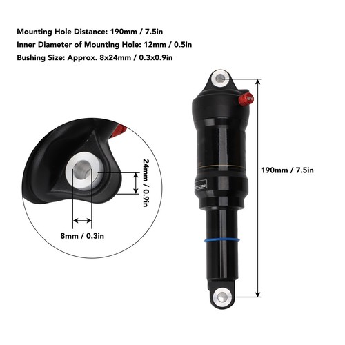 Mountain bike air rear shock - bike,