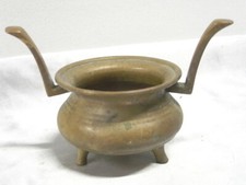 ANCIEN BRULE ENCENS PARFUM BRONZE TRIPODE ASIATIQUE CHINE CHINA INCENSE BURNER