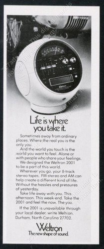 1972 weltron 2001 radio - am, fm