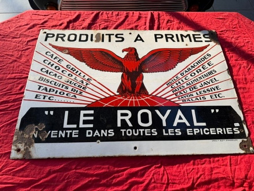 Plaque emaille publicitaire - emaille,