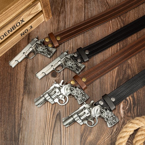 Ceinture cuir homme noir - pu,