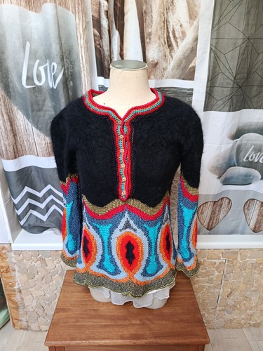 Superbe pull angora fil - ,