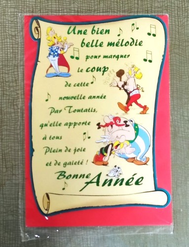 Carte bonne année astérix - bonne,