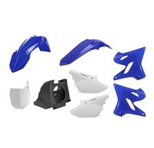 Kit plastique carénage Polisport bleu/blanc 8 pièces YAMAHA YZ 125/250 02-20