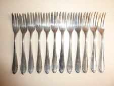 12 FOURCHETTES A DESSERT METAL
