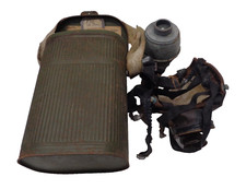 Masque à gaz "GEP Transparent" complet, France WW.1.