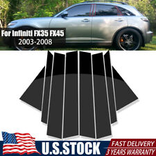 US Piano Black Window Pillar Post Door Trim Kit For Infiniti FX35 FX45 2003-2008