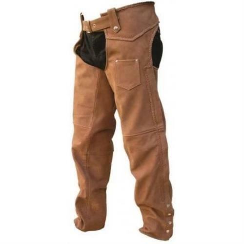 Brown leather braided - leather,