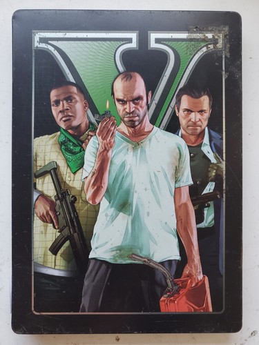 Gta xbox 360 steelbook grand - v,
