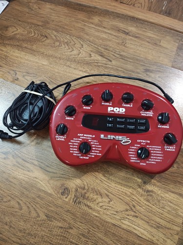 Line pod red guitar - pod,
