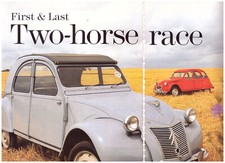 3 LOT Citroen 2CV, Vintage and Multiple-Page Magazine Articles