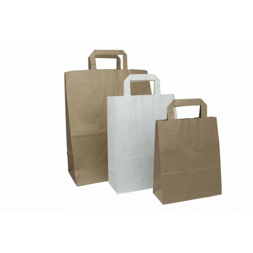 Sac papier kraft - brun, ou
